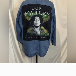 Bob Marley Denim Jacket - Size M/L